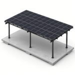Steel Solar 2-Car Carport (Wide-Bay) – Black 27-Panel Ready Structure (Panels Sold Separately) - Image 3
