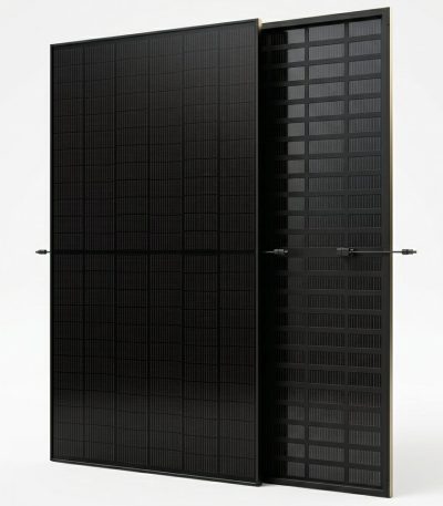 Trina 445W Vertex S+ Bifacial Solar Panel (Black | TSM-445-NE09RC05)