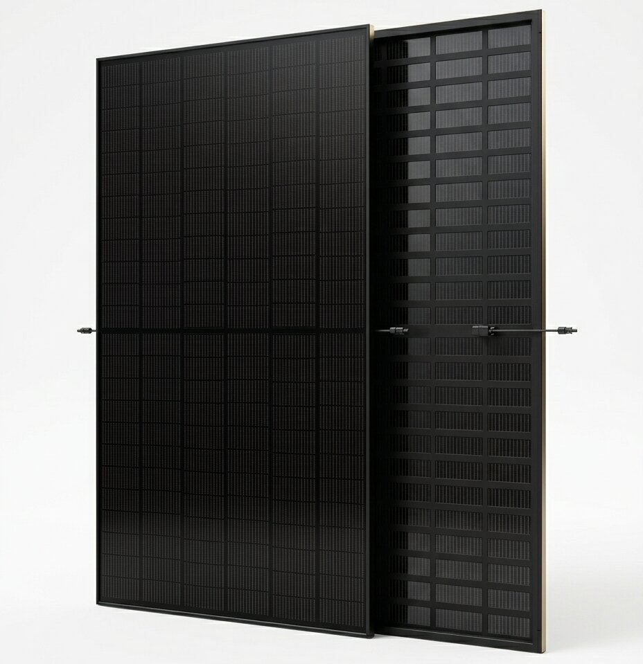 Trina 445W Vertex S+ Bifacial Solar Panel (Black | TSM-445-NE09RC05)