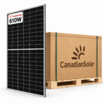 Canadian Solar TOPBiHiKu6 Anti-Hail 610W Bifacial TOPCon Solar Panels – 31 Panel Pallet (CS6.2-66TB-610HP)