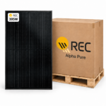 REC Alpha Pure 395W Heterojunction Solar Panels – 33 Panel Pallet (REC395AA Pure)
