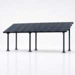Steel Solar 3-Car Carport – Black 27-Panel Ready Structure (Panels Sold Separately) - Image 4