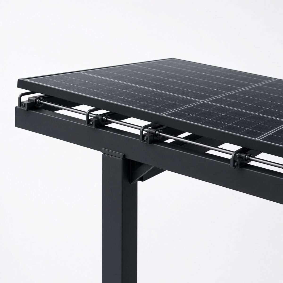 Steel Solar 3-Car Carport – Black 27-Panel Ready Structure (Panels Sold Separately) - Image 5