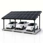 Steel Solar 3-Car Carport – Black 27-Panel Ready Structure (Panels Sold Separately) - Image 2