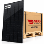 SEG 440W N-Type Bifacial Full Black Solar Panels – Yukon N Series 36 Panel Pallet (SEG-440-BTD-BG)