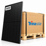 Trina 440W Vertex S+ Bifacial Solar Panels – 36 Panel Pallet (Black | TSM-440-NE09RC05)