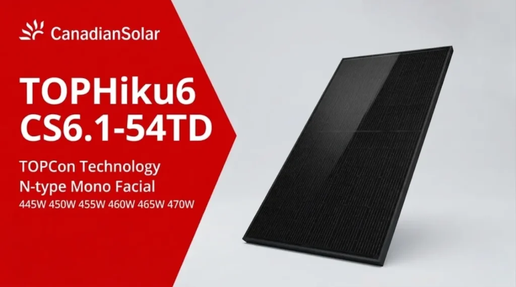 Canadian Solar 455W Black Monofacial Panel-Description