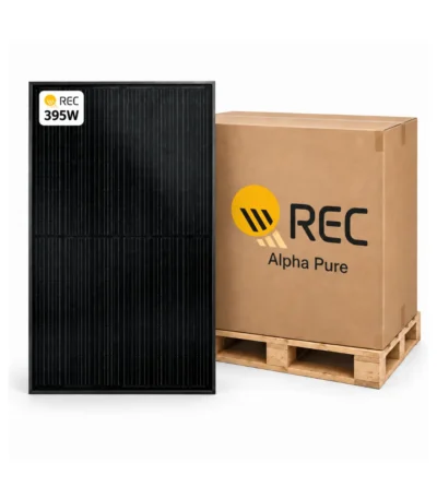 REC Alpha Pure 395W Heterojunction Solar Pallets